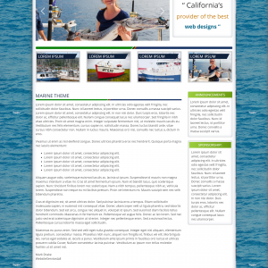 WordPress Marine Nautical Theme